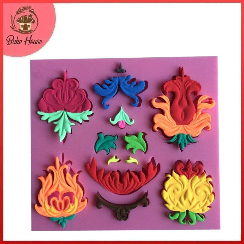 European Style Relief Silicone Fondant Mold