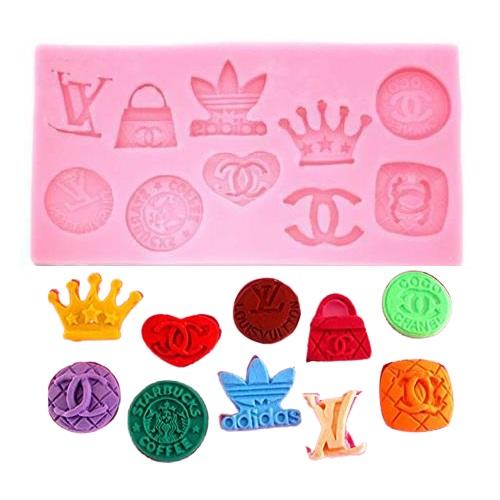 Famous Brand Logos Silicone Fondant & Chocolate Mold 10 Designs