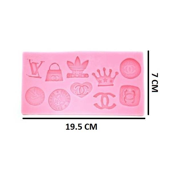 Famous Brand Logos Silicone Fondant & Chocolate Mold 10 Designs