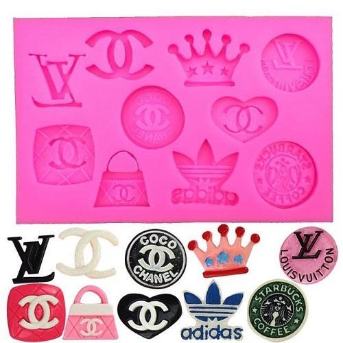 Famous Brand Logos Silicone Fondant And Chocolate Mold
