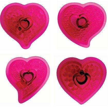 Fantasy Heart Cutter 4Pcs Set Plastic
