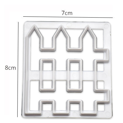 Fence Cake Fondant Cutter Plastic