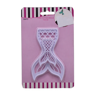 Fish Tail Fondant & Cookie Cutter 2Pcs Set Plastic