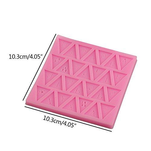 Flag With Alphabet A TO Z Silicone Fondant & Chocolate Mold