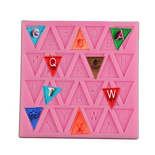 Flag With Alphabet A TO Z Silicone Fondant & Chocolate Mold