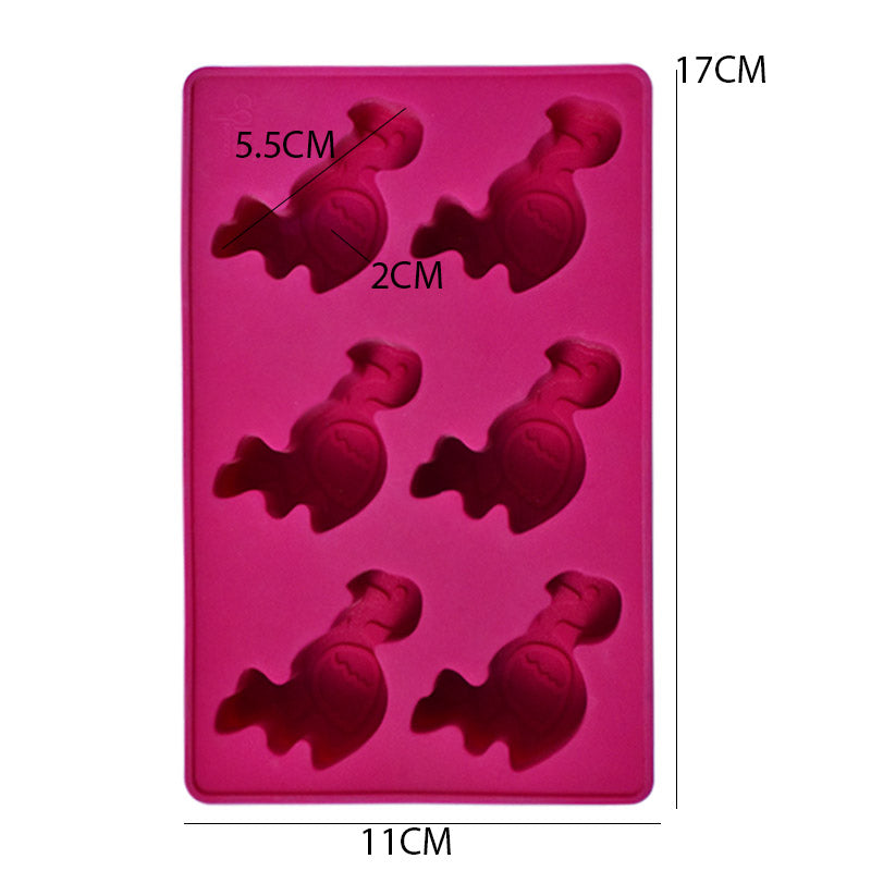 Flamingo shape silicone mold 6 cavity