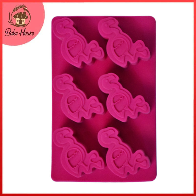 Flamingo shape silicone mold 6 cavity