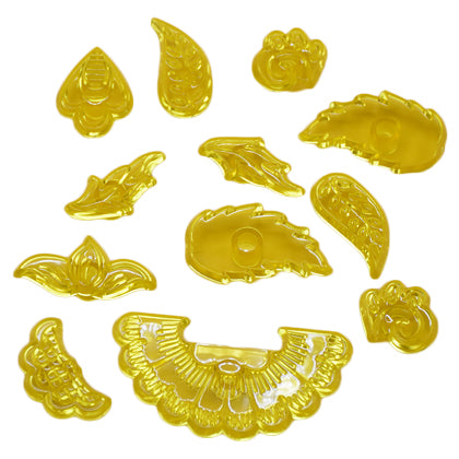 Floral Applique Fondant Cutter 11Pcs Set Plastic