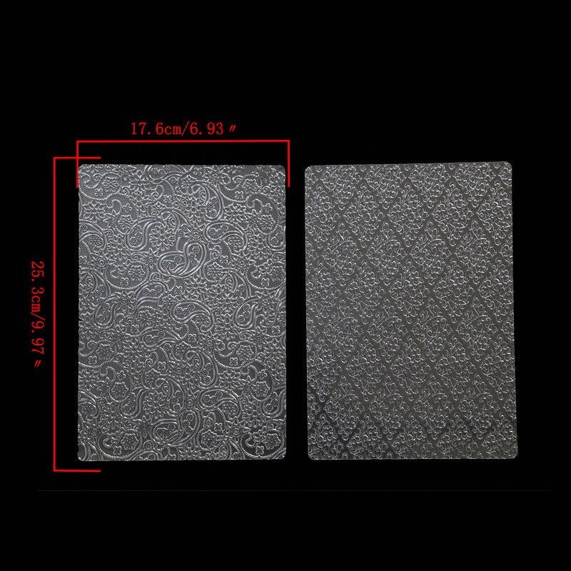 Floral Texture Sheet Plastic 6Pcs Set