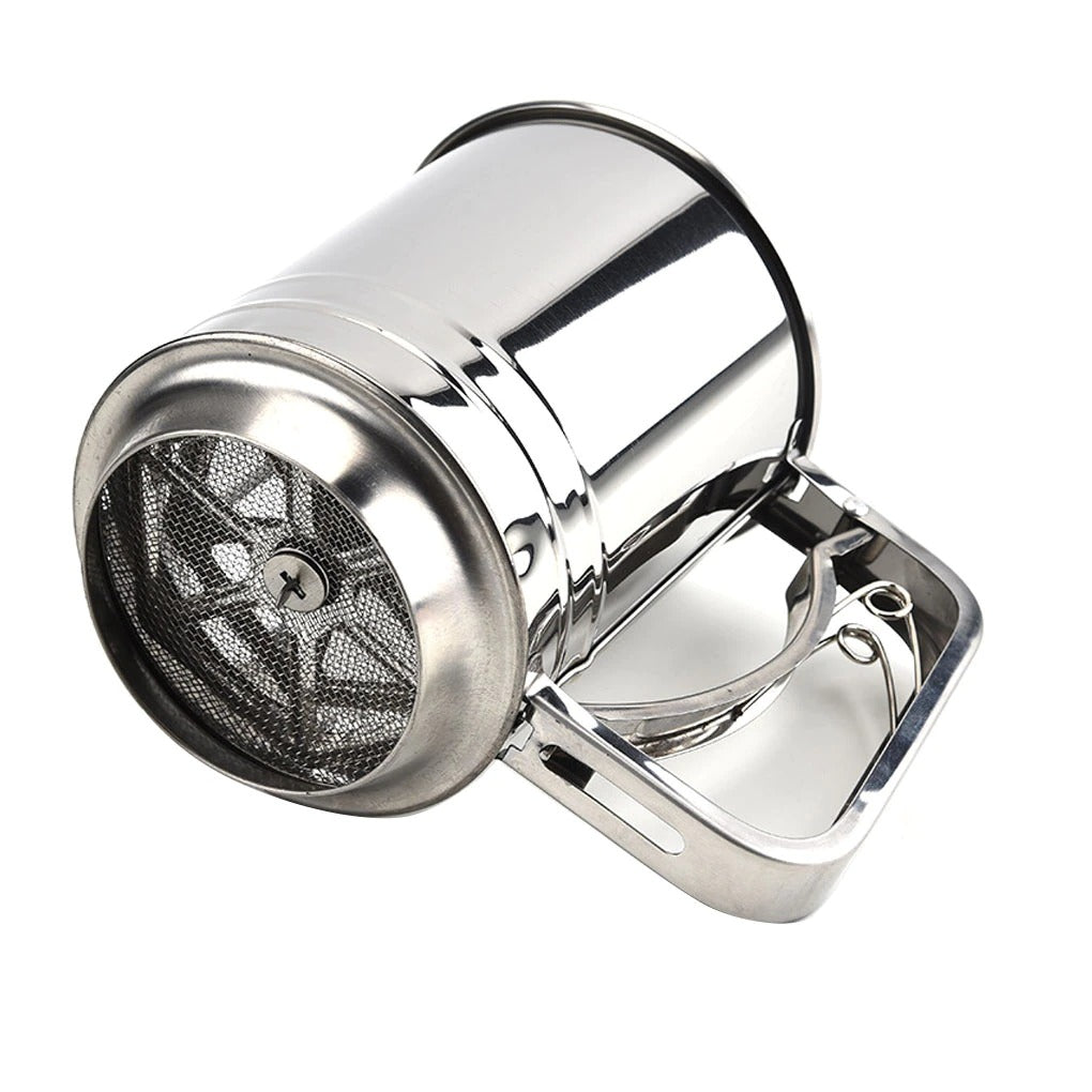 Flour Sifter Stainless Steel Medium