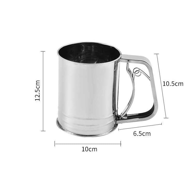 Flour Sifter Stainless Steel Medium