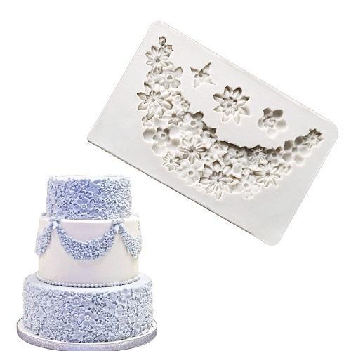 Flower Cake Border Silicone Fondant Mold