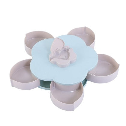 Flower Candy Box Serving Rotating Tray Plastic