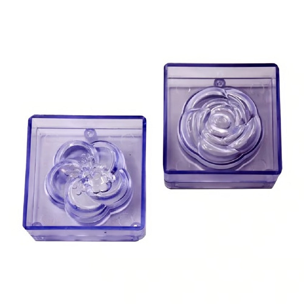 Flower Chocolate Mold Acrylic 2Pcs Set
