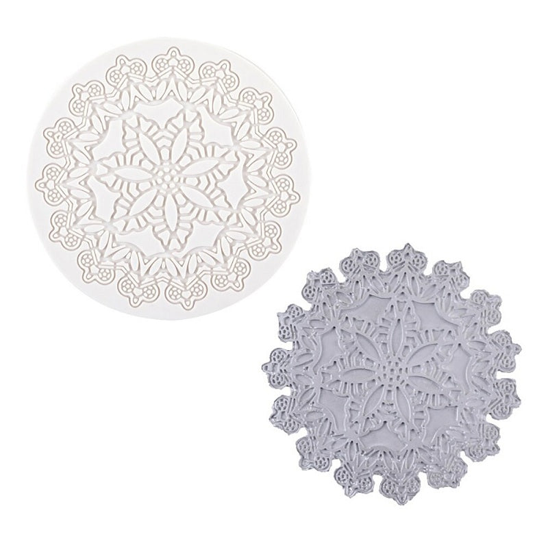Flower Lace Cake Border Silicone Fondant Mold