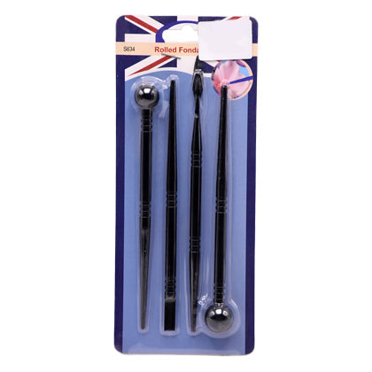 Flower Modeling Ball Tool 4Pcs Set Plastic
