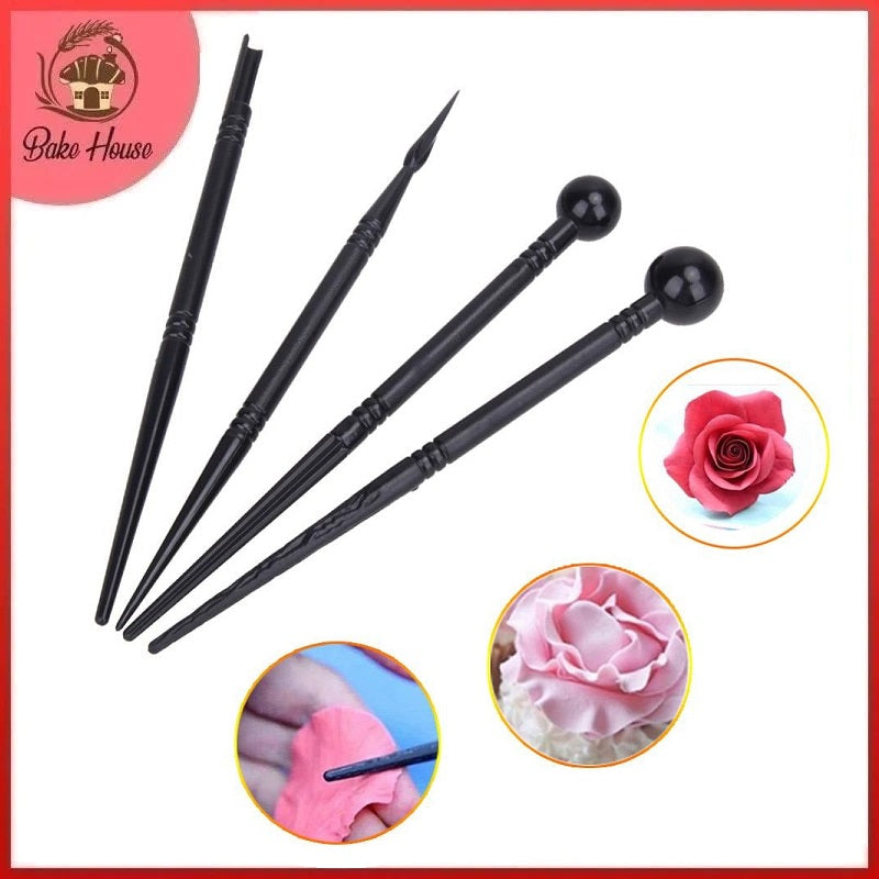 Flower Modeling Ball Tool 4Pcs Set Plastic