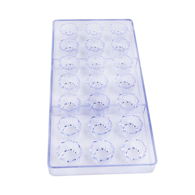 Flower Shape Acrylic Chocolate Mold 21 Cavity