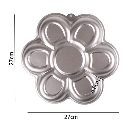 Flower Shape Aluminum Cake Baking Mold
