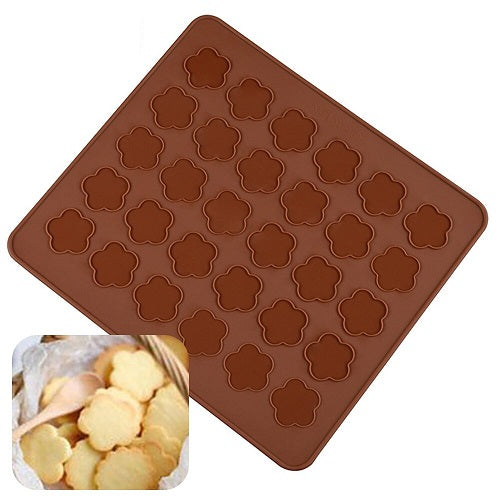 Flower Shape Macaroon Mat Silicone 30 Cavity