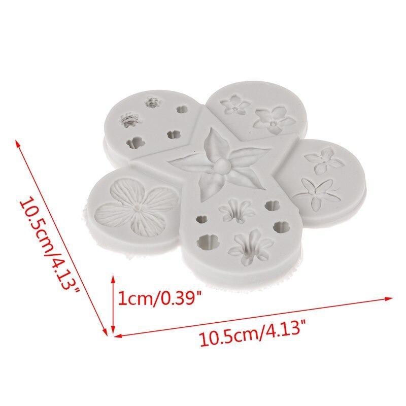 Flowers Silicone Fondant Cake Border Mold