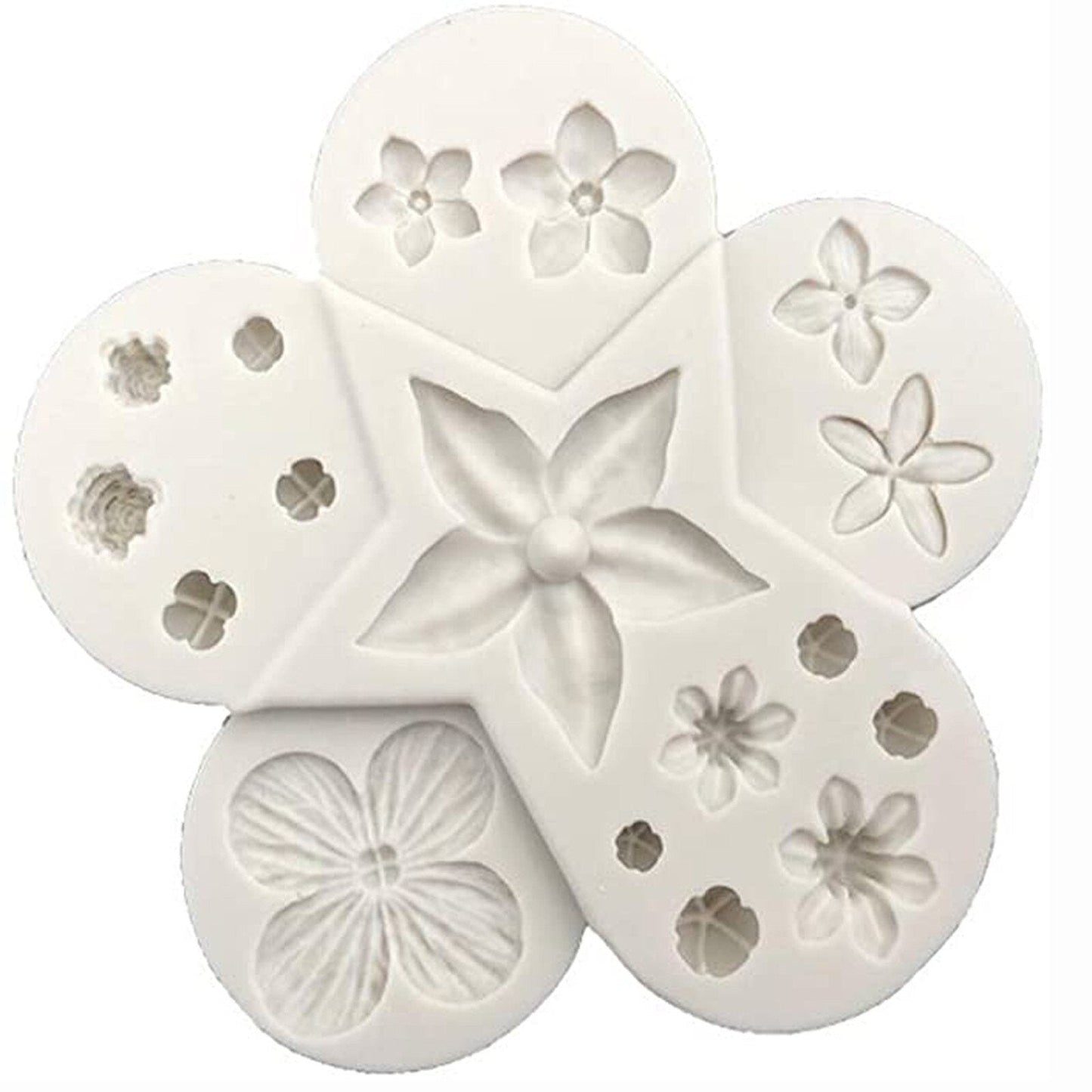 Flowers Silicone Fondant Cake Border Mold