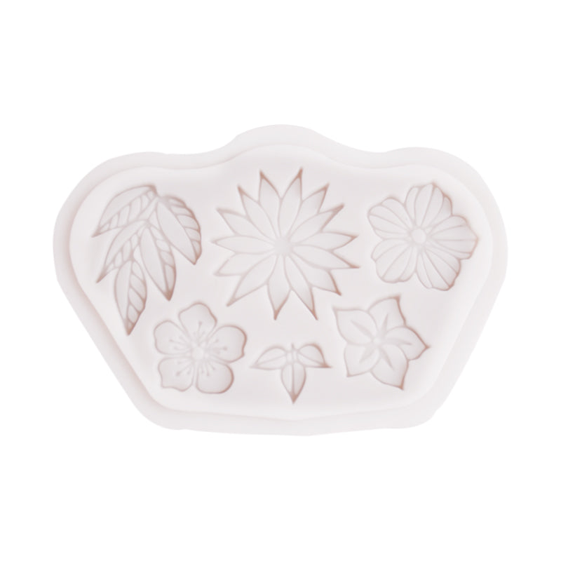 Flowers Silicone Fondant Mold 6 Cavity