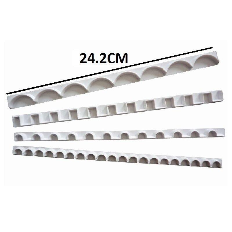 Fondant Cake Border Cutter Plastic 4Pcs Set