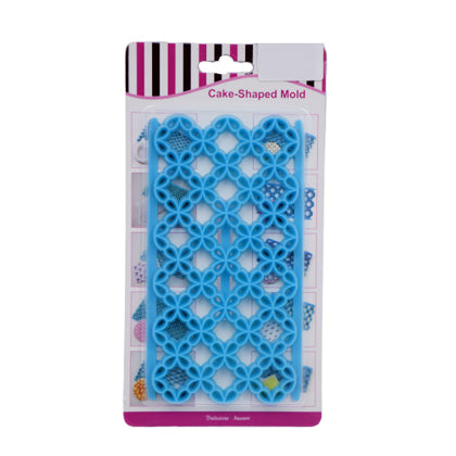 Flowers Round Border Design Plastic Fondant And Cake Embosser