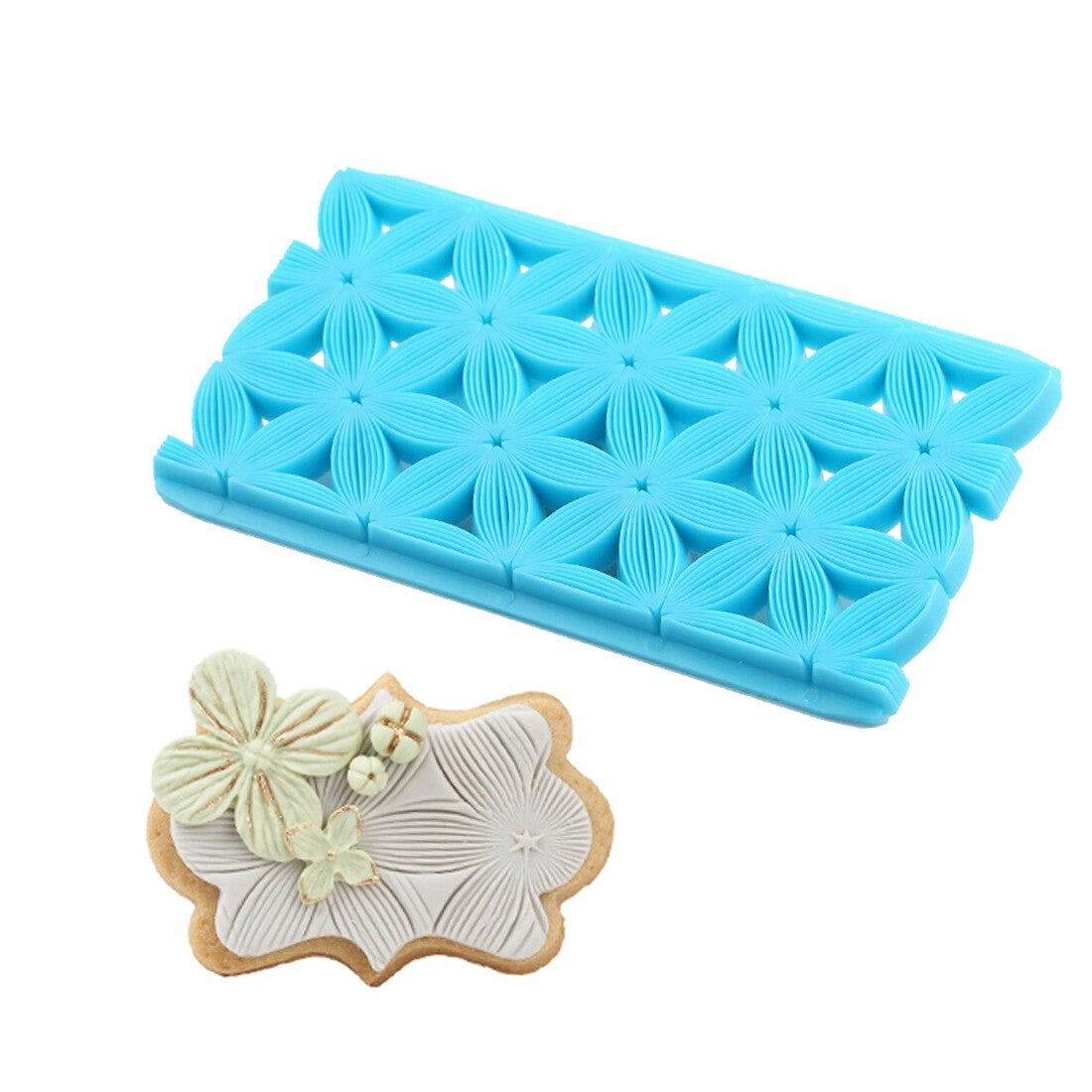 Fondant Cake Cutter Embosser Plastic (Design 9)