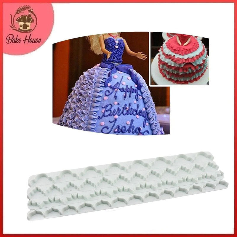 Fondant Cake Lace Border Cutter 4Pcs Set