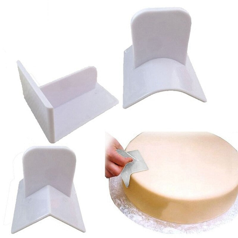Fondant Edge Smoother 3Pcs Set Plastic