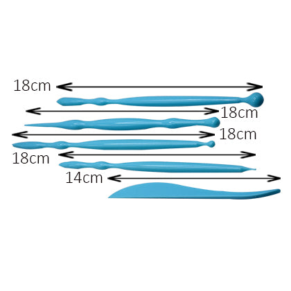 Fondant Flower Modeling Tools 5Pcs Set Plastic