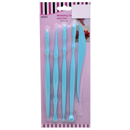 Fondant Flower Modeling Tools 5Pcs Set Plastic