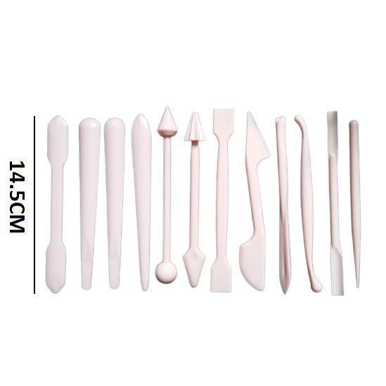 Fondant Modeling Tool 12Pcs Set Plastic