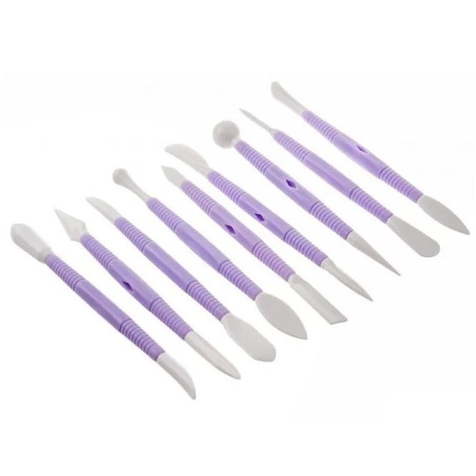 Fondant Modeling Tool 9Pcs Set Plastic