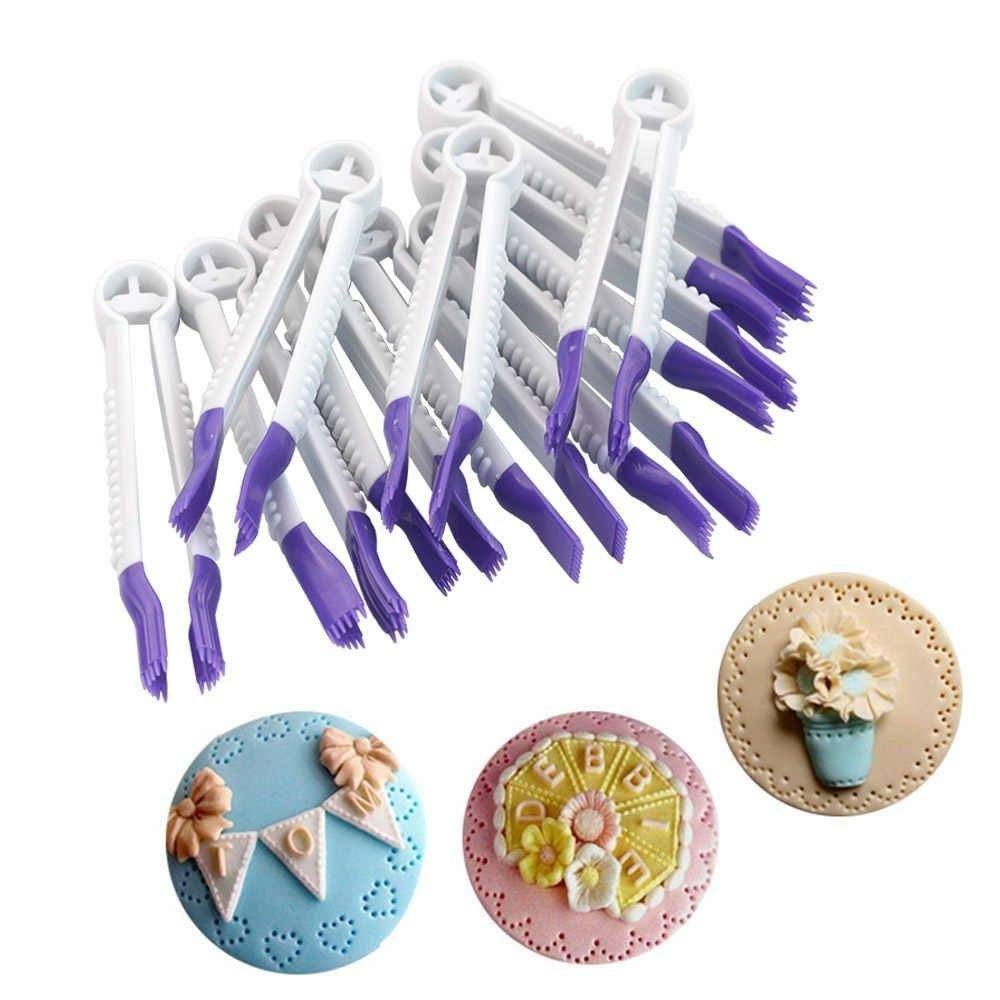 Fondant Multifunctional Lace Clips 10Pcs Set Plastic