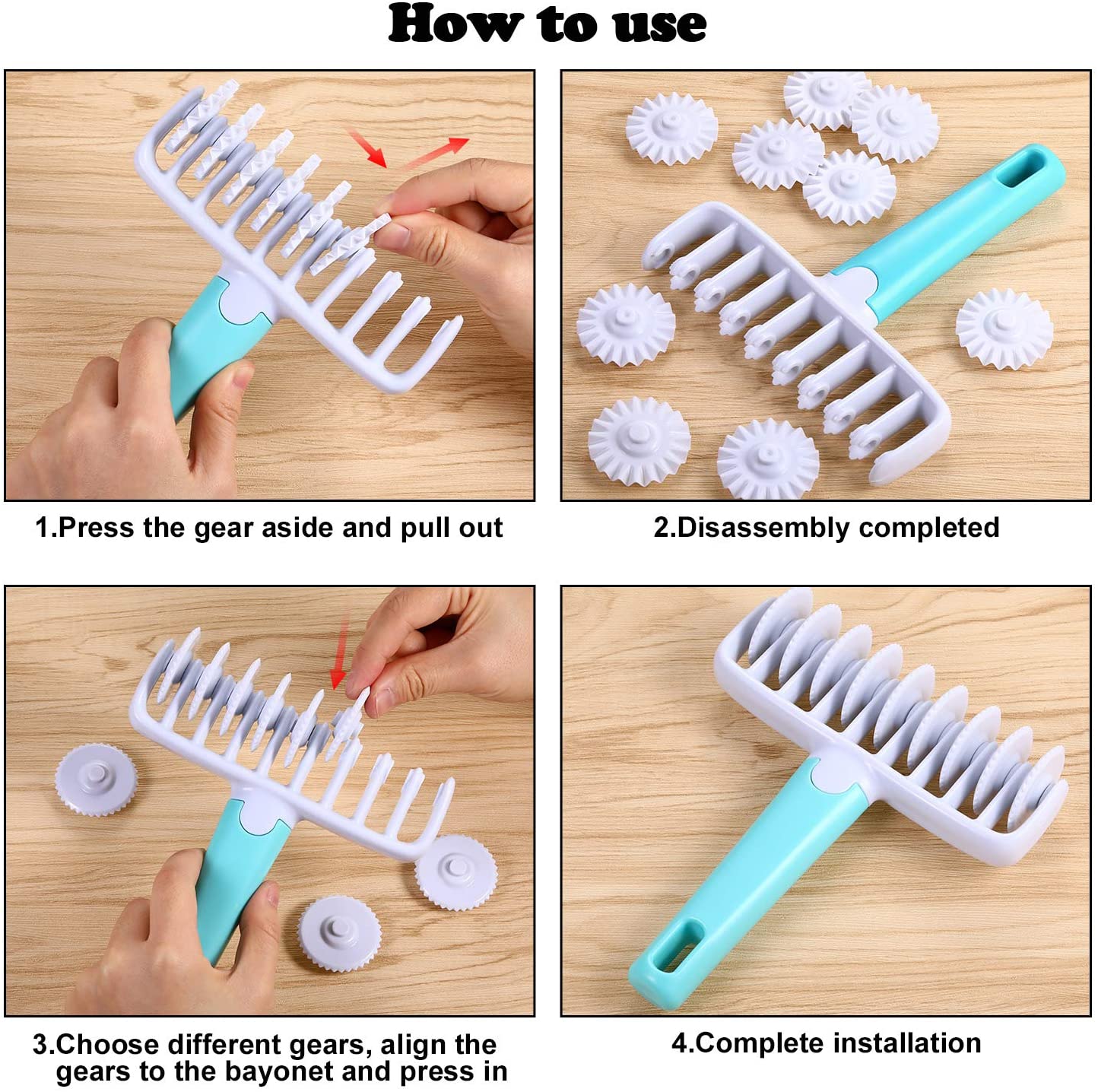 Fondant Ribbon Cutter Wheel Roller Pastry Lattice Cutter