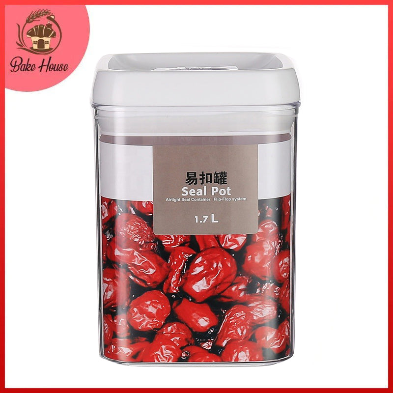 Food Seal Pot Plastic Airtight 1.7 Litre