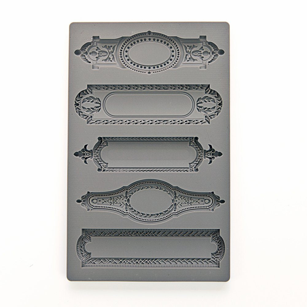 Frame Cake Border Silicone Fondant Mold 5 Cavity