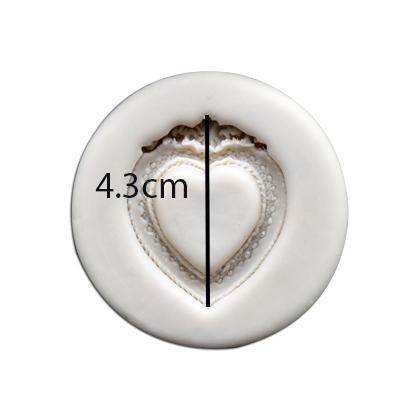 Frame Heart Silicone Fondant & Chocolate Mold