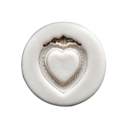 Frame Heart Silicone Fondant & Chocolate Mold
