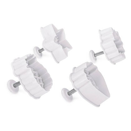 Fruit & Leaves Fondant Plunger Cutter 4Pcs Set Plastic