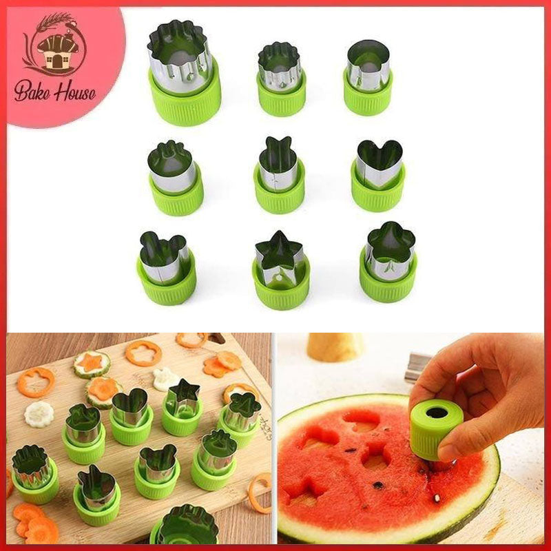 Fruit & Vegetable Cutter 9Pcs Set Stainless Steel