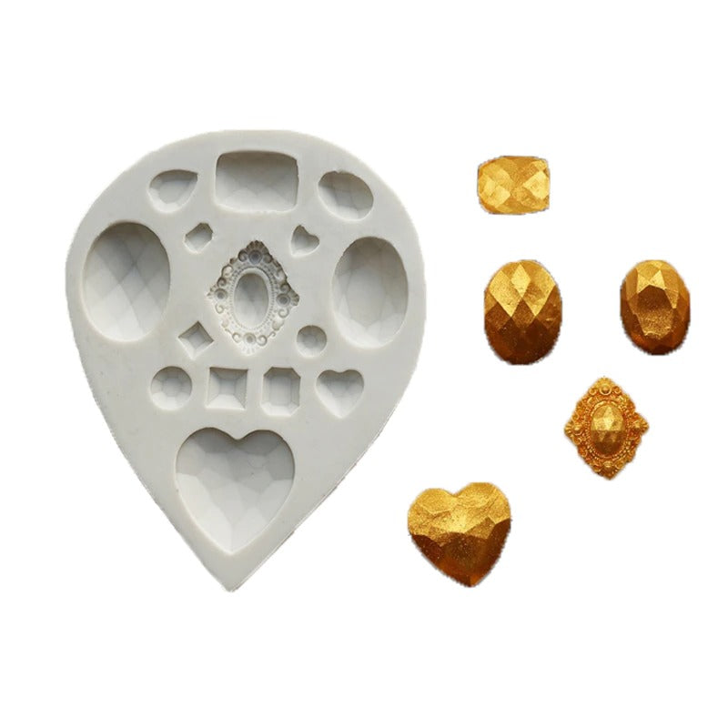 Gems Silicone Fondant Mold 15 Cavity