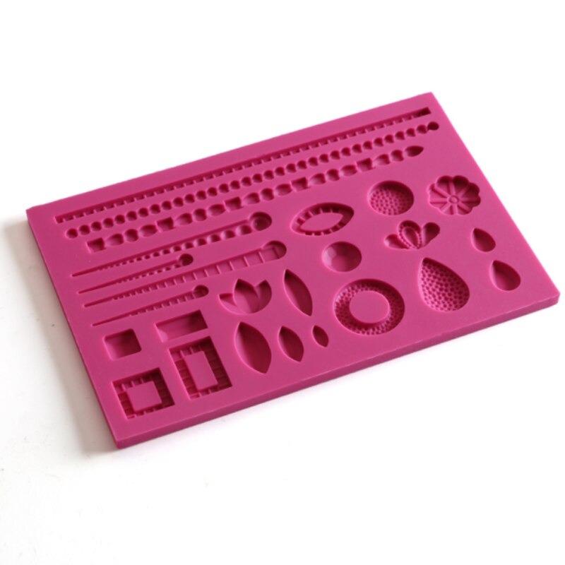 Gemstone Pearl Silicone Fondant Mold Sheet