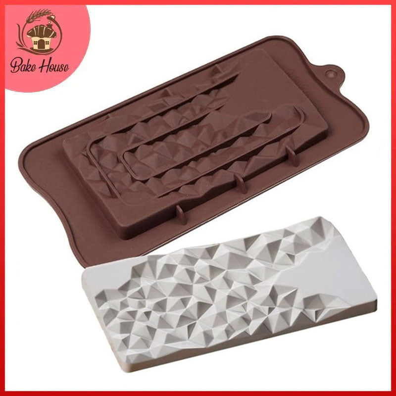 Geometric Chocolate Bar Mold Silicone