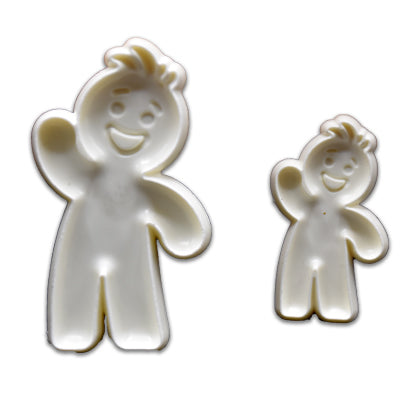 Gingerbread Man Fondant & Cookie Cutter 2Pcs Set Plastic
