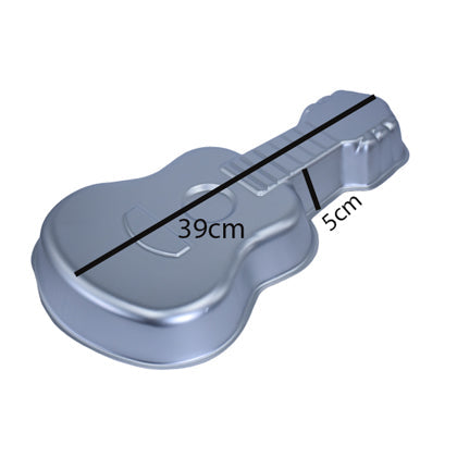 Guitar Shape Aluminium Cake Baking Mold