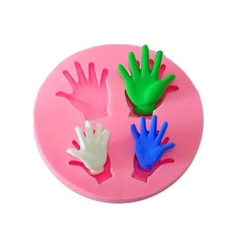 Hands Silicone Fondant & Chocolate Mold 4 Cavity